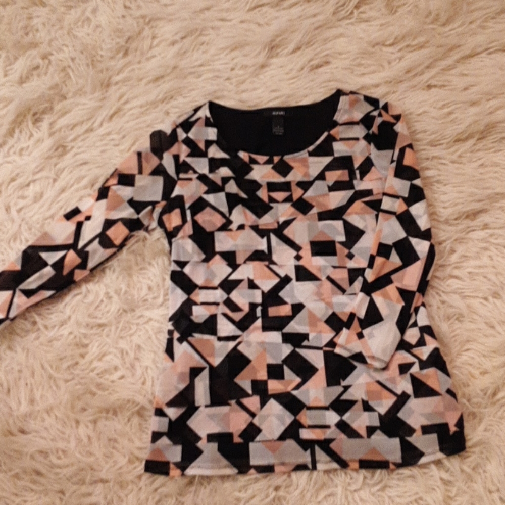Black/Pink Long Sleeve Alfani Shirt